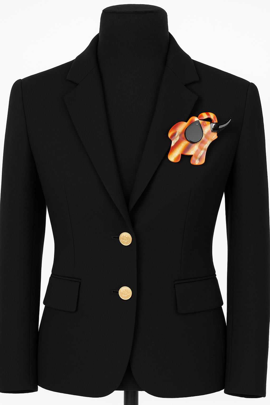 Lea Stein Lucite Elephant Brooch