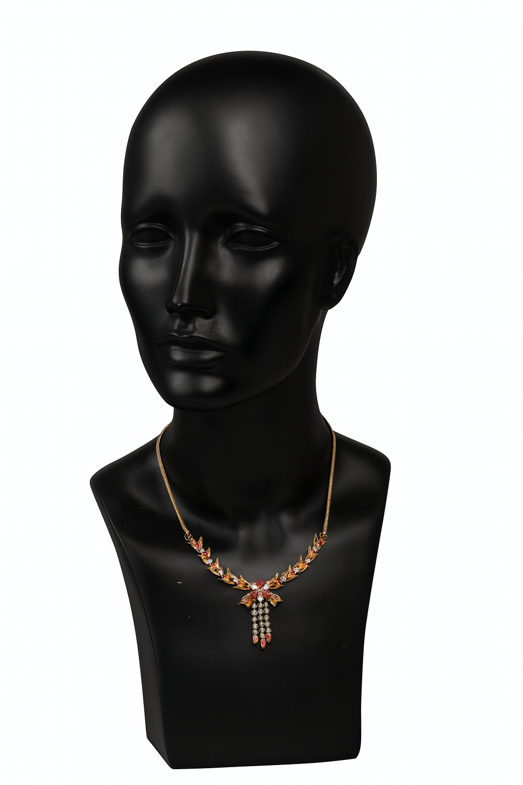 Golden Ember Blossom Necklace