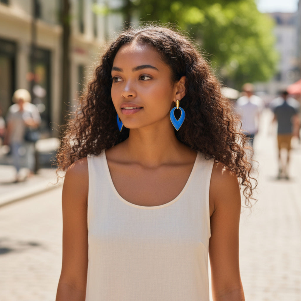 Azure Bloom Earrings