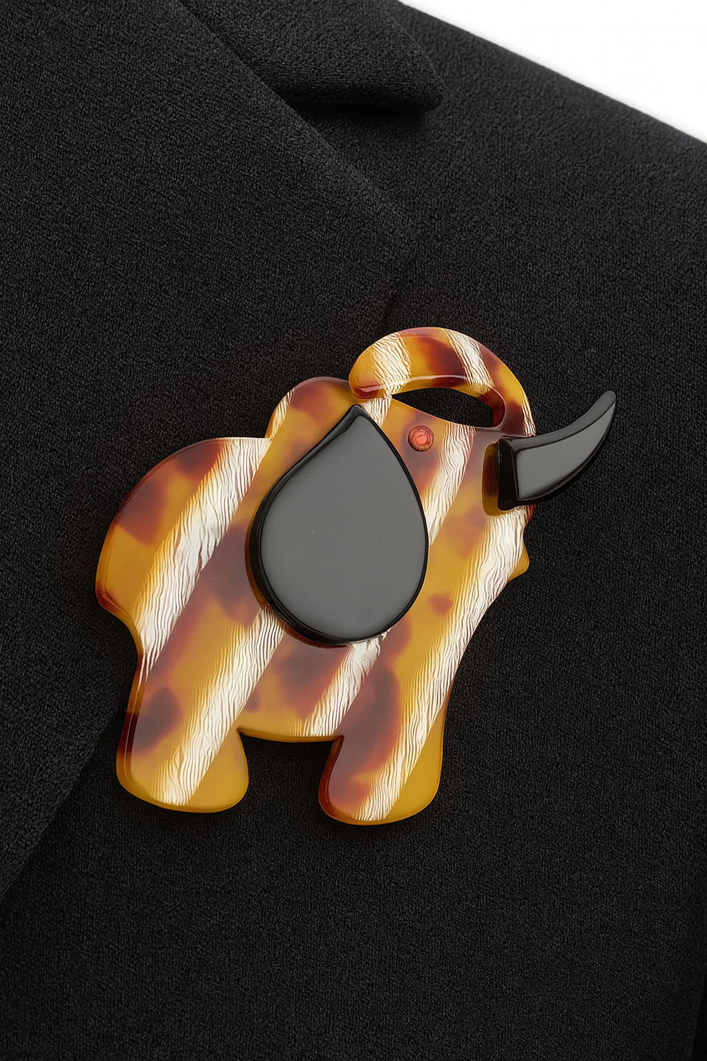 Lea Stein Lucite Elephant Brooch