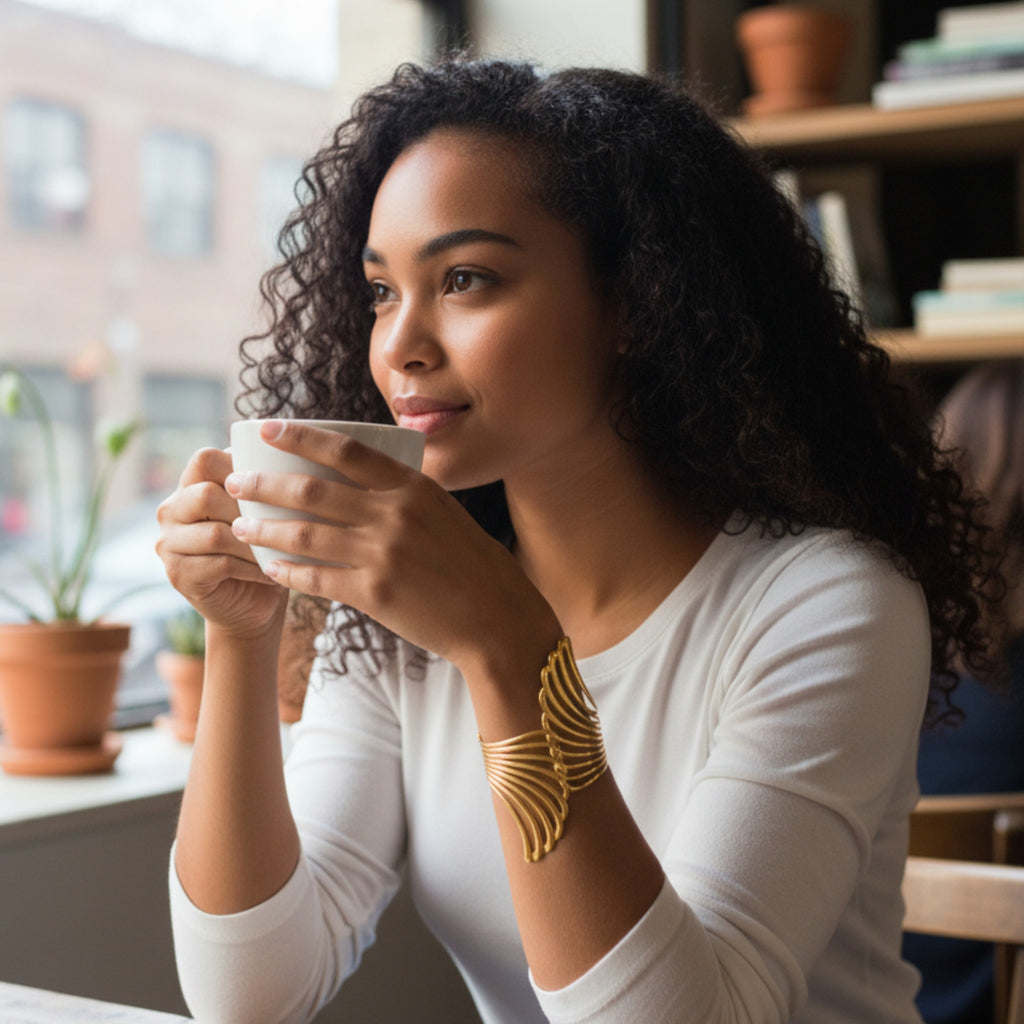 The Golden Wings Cuff Bracelet